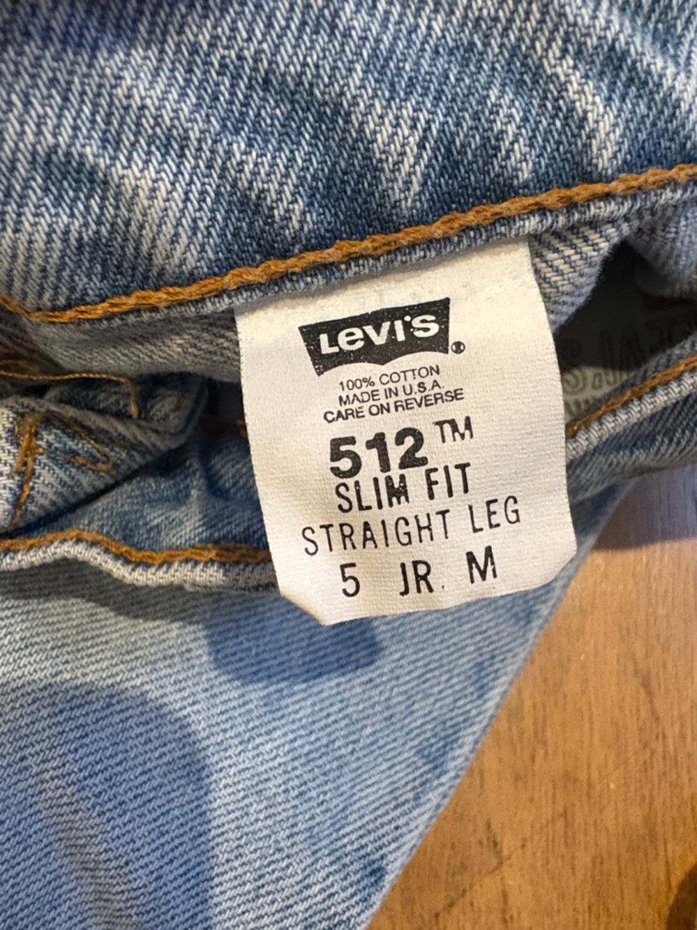 Vintage Levi’s 512 Slim Fit Straight Leg Light Wash Jeans USA / Juniors - Picture 7 of 16